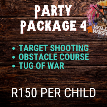 Party Package 4 p/child